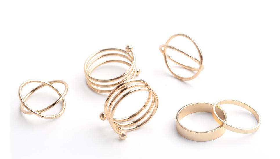 Six Knuckle Ring Set