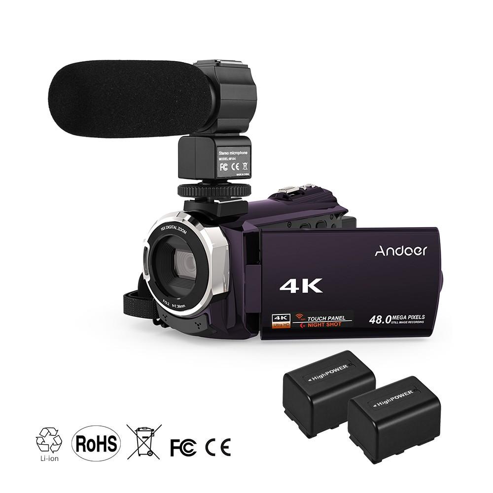 Andoer 524KM 4K 1080P 48MP WiFi Digital Video Camera