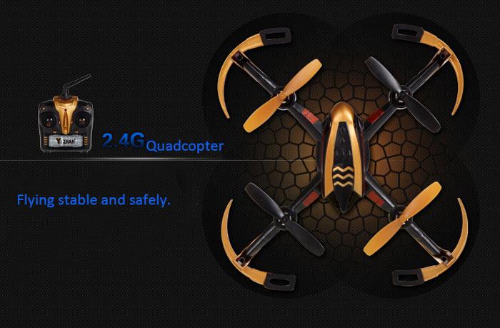 Yizhan X4 New Design 4 Channel 6 Axis Gyro 2.4GHz Quadcopter with 3D Flip Flying Function