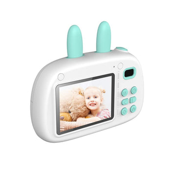 Portable Intelligent Focus Mode Large Screen Children Camera Cartoon Mini Dual Lens Digital Camera For Children Without Storage Card