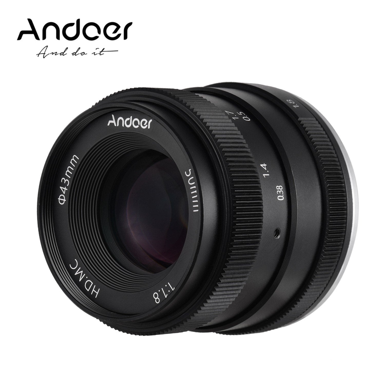 Andoer 50mm F1.8 Digital Camera Lens Large Aperture APS-C Frame Multilayer Film Coating Mirrorless Camera Lens Compatible with Fujifilm Fuji X-A1/ X-A2/ X-A5/ X-A20/ X-E1/ X-E2/ X-H1/ X-M1/ X-T1/ X-T100/ X-Pro1 FX-Mount ILDC Cameras