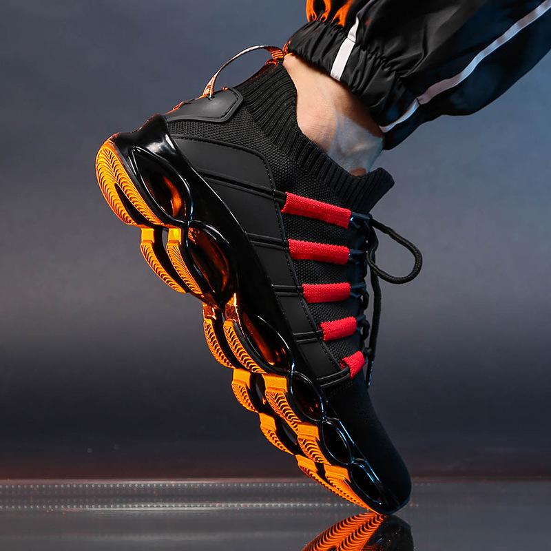 Flying woven mesh sports shoes