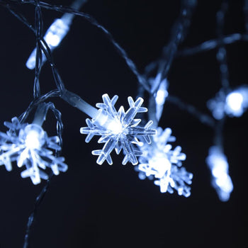 20 LEDs Christmas Snowflake String Light