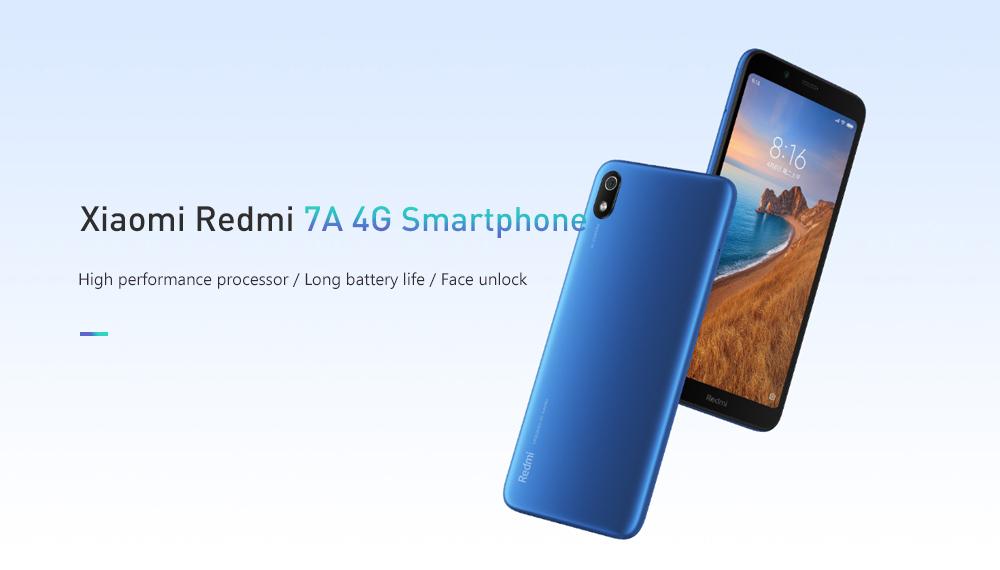 Xiaomi Redmi 7A 4G Smartphone 5.45 inch Android 9.0 Snapdragon SDM439 Octa Core 2GB RAM 16GB ROM 13MP Rear Camera 4000mAh Battery