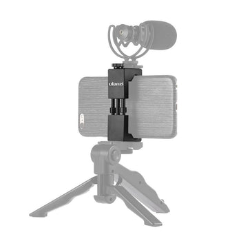 Ulanzi Adjustable Smartphone Clip Holder Clamp Bracket Aluminum Alloy with Cold Shoe Mount 1/4