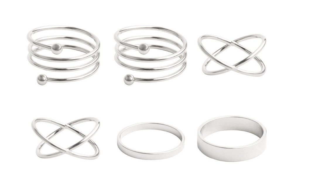 Six Knuckle Ring Set