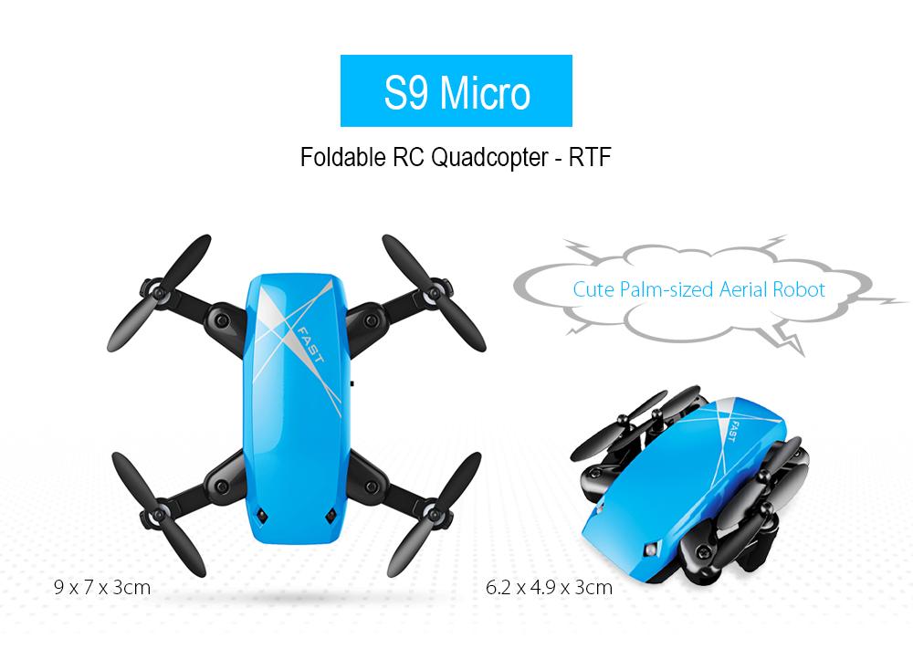 AEOFUN S9 Micro Foldable RC Quadcopter RTF 2.4GHz 4CH 6-axis Gyro