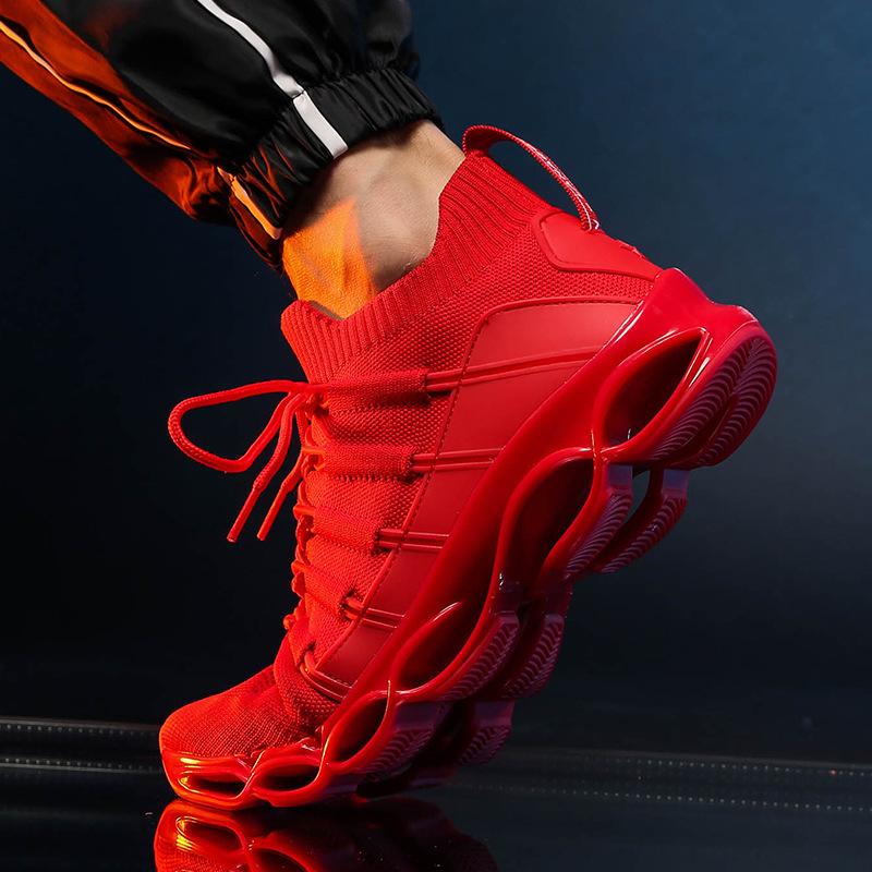 Flying woven mesh sports shoes