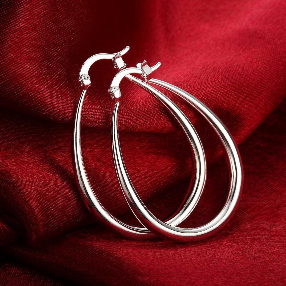 Three-Dimensional U-Shaped Earrings Fashion Drop Silver Earrings