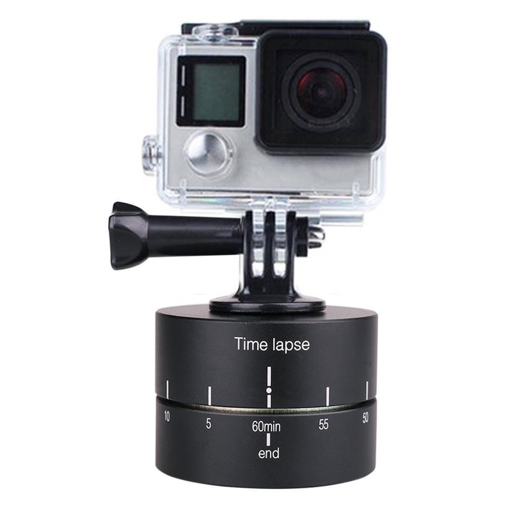 Compatible with GoPro Photography 360 Degree Tripod Head Timer Rotate Time Delay Aluminum Mini Cradle for GOPRO/OSMO ACTION Gimbal Head Filming